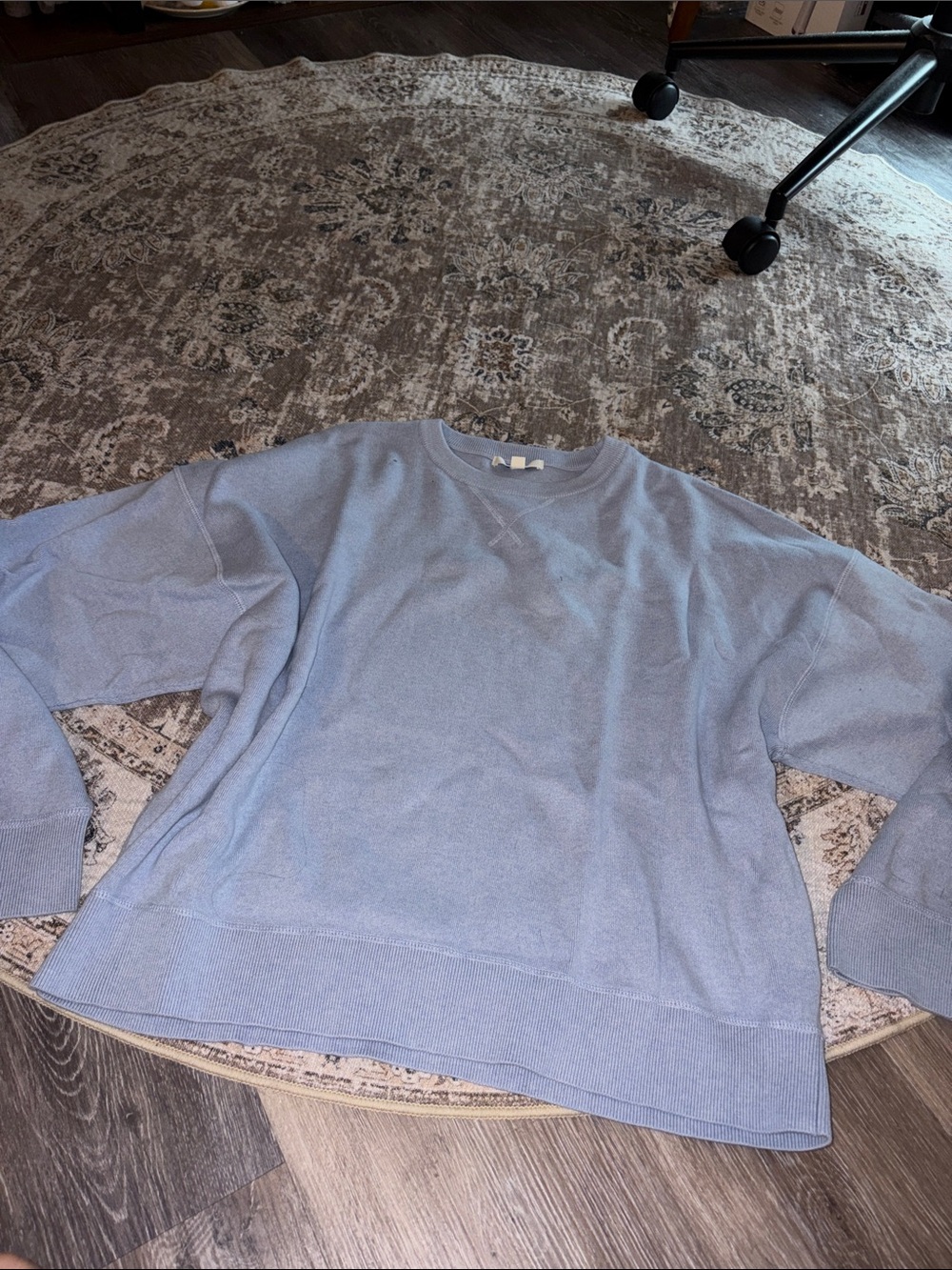 Light Blue Woman’s Crewneck Sweater - Classic Knit